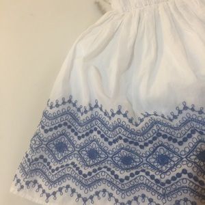 Emily West Dresses - Girl white and blue dress Emily West Dresses - Girl white and blue dress